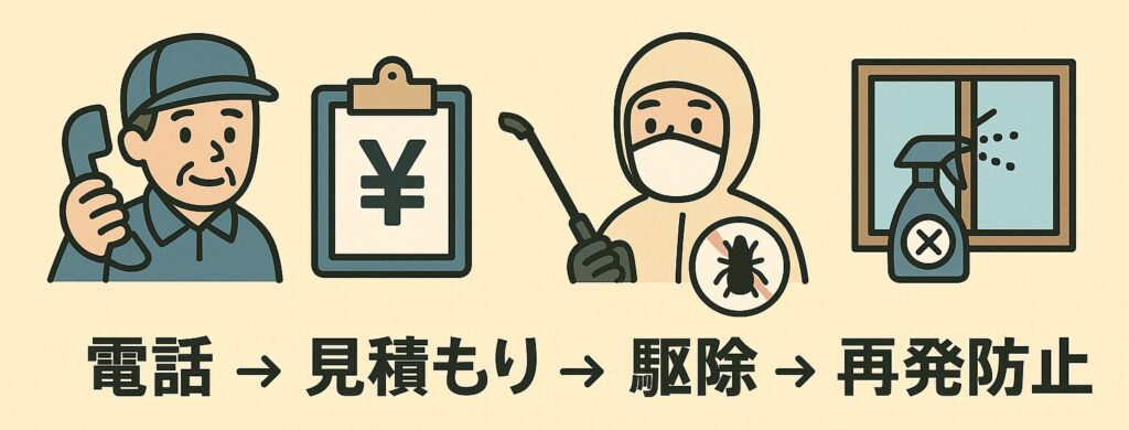 作業の流れの説明イラスト