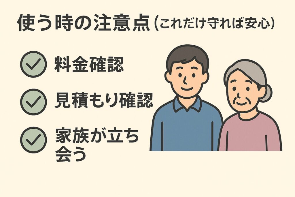 チェックリスト＋家族のイラスト