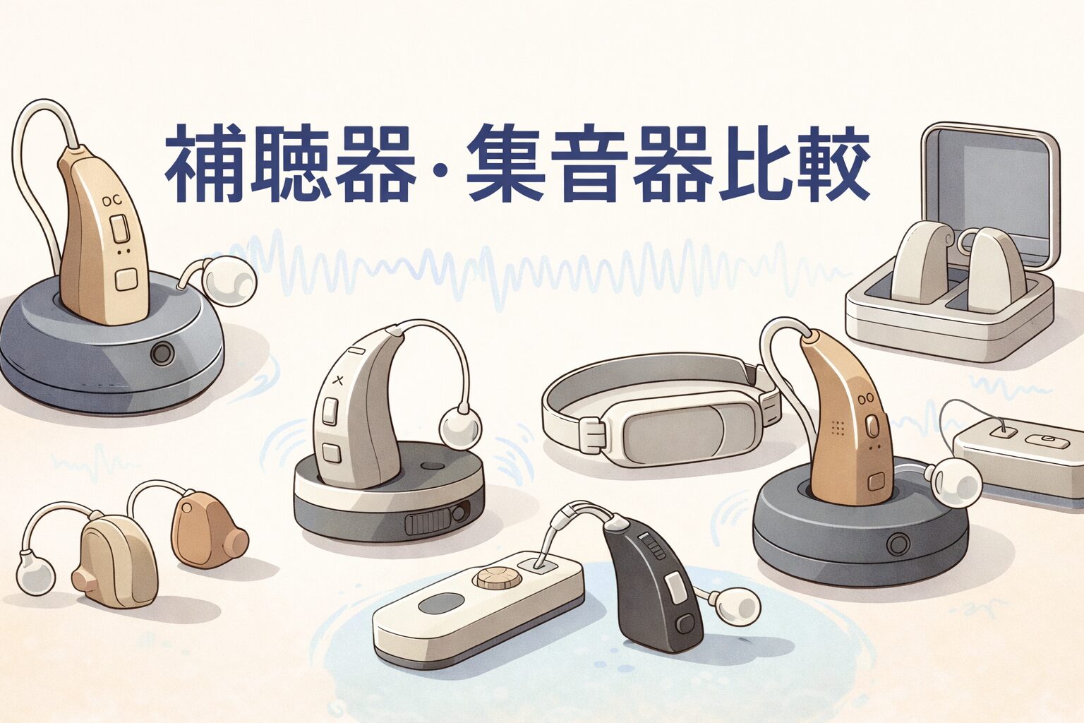 補聴器・集音器比較のイメージ