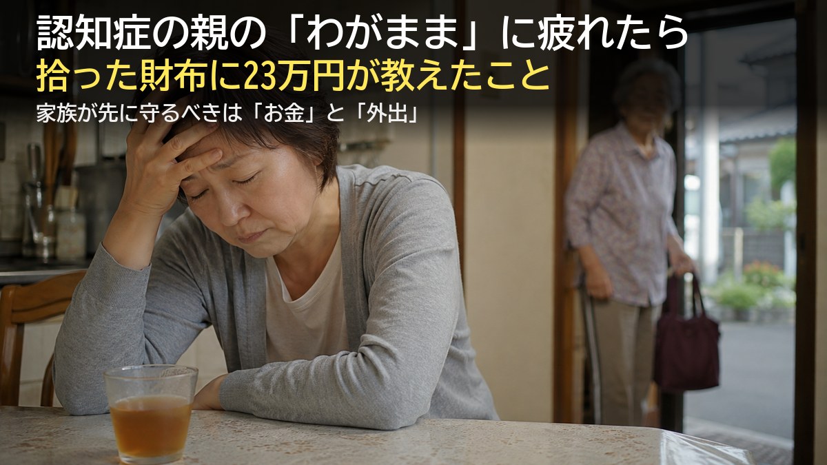 認知症の親のわがままに疲れた家族